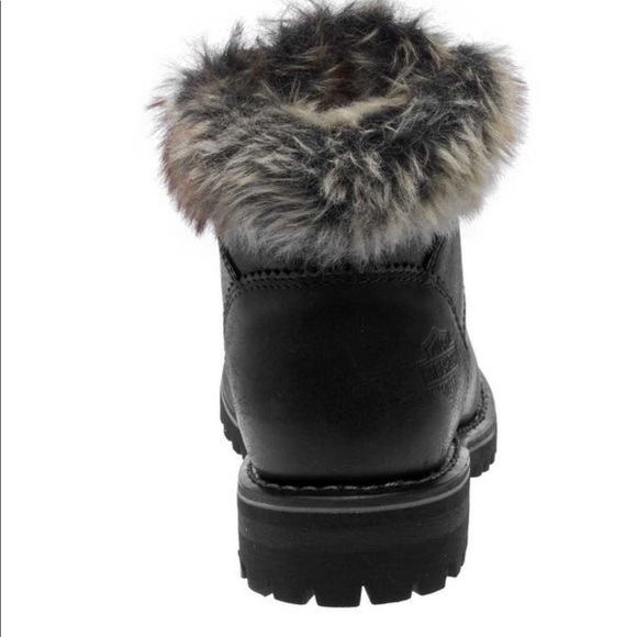 LAST 5⭐️ NWT HARLEY DAVIDSON fur leather Black - Picture 5 of 7